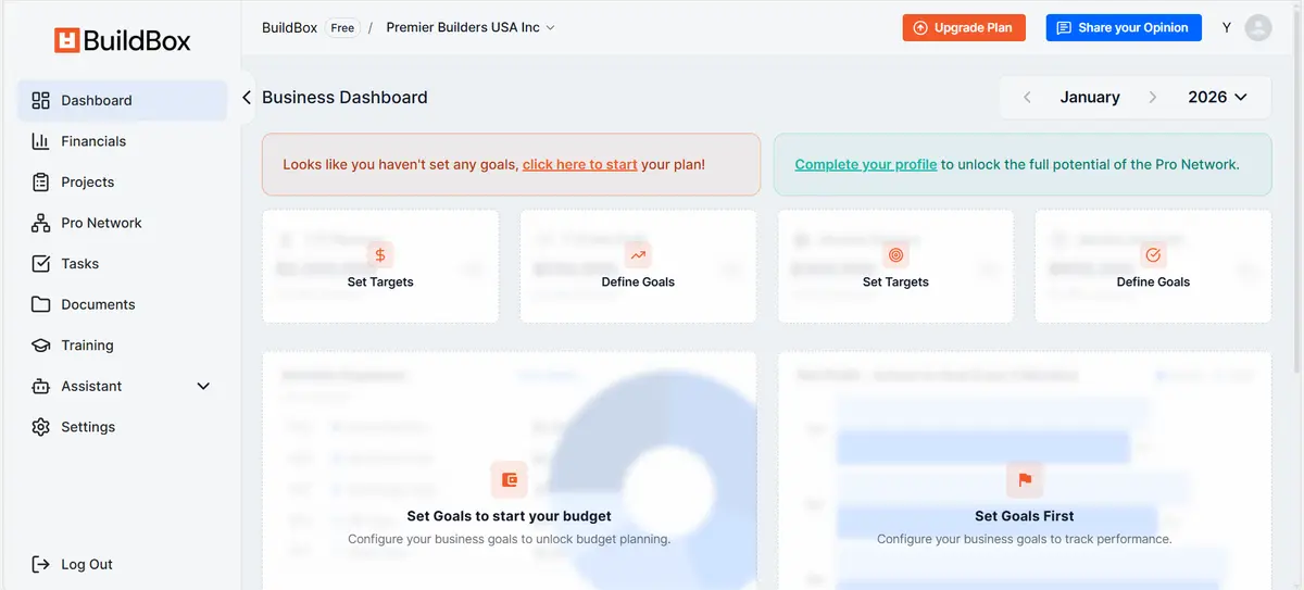 Homepage design for Buildbox
